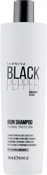 Inebrya Black Pepper Iron Shampoo - Зміцнюючий та зволожуючий шампунь для волосся