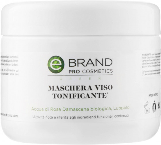 Ebrand Maschera Viso Tonificante - Тонізуюча маска зі зволожуючою, антиоксидантною дією