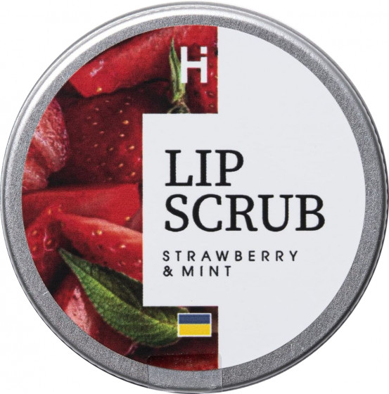 Hillary Lip Scrub "Strawberry-mint" - Цукровий скраб для губ "Полуниця-м'ята"