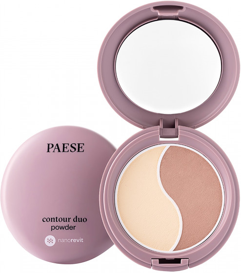 Paese Nanorevit Contour Duo Powder + Bronzer - Контурна палітра 2 в 1 Пудра + Бронзер