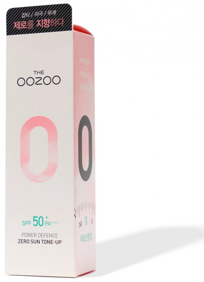 The Oozoo Power Defence Zero Sun Tone-up SPF50 PA++++ - Сонцезахисний крем, що вирівнює тон шкіри обличчя - 1