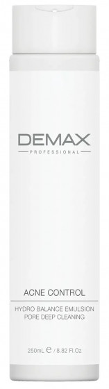 Demax Acne Control Hydro Balance Emulsion Pore Deep Cleaning - Гідро-емульсія для проблемної шкіри