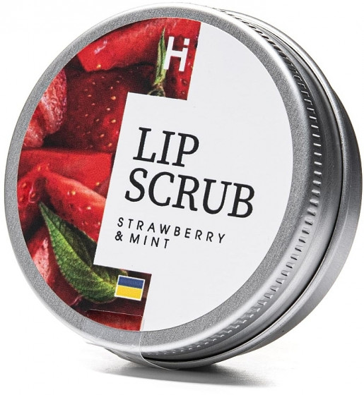 Hillary Lip Scrub "Strawberry-mint" - Цукровий скраб для губ "Полуниця-м'ята" - 1