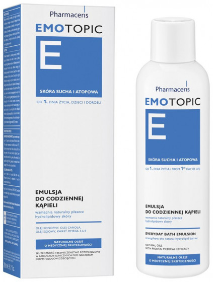 Pharmaceris E Emotopic Everyday Bath Emulsion - Емульсія для щоденного купання - 1