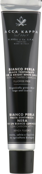 Acca Kappa Bianco Perla Black Toothpaste - Чорна зубна паста