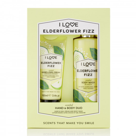 I Love Elderflower Fizz Hand & Body Duo Gift Set - Подарунковий набір "Коктейль з бузини"