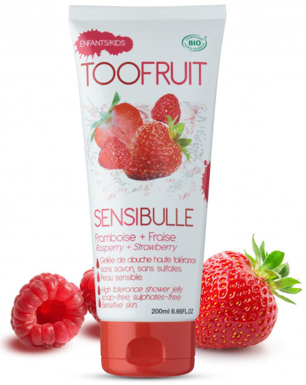 Toofruit Sensibulle Raspberry Strawberry Shower Jelly - Гель для душу "Полуниця і Малина" - 1