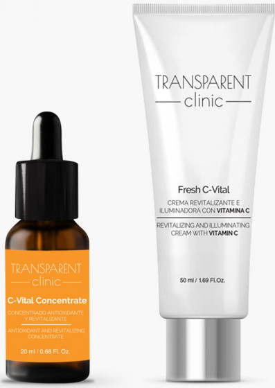 Transparent Clinic Fresh C-Vital Cream - Відновлюючий та антиоксидантний крем з вітаміном С | - 3