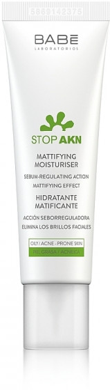 Babe Laboratorios Stop Akn Skin Hidratante Moisturiser - Матуючий зволожуючий крем