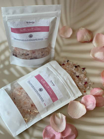 Top Beauty Bath Salt Rose - Сіль для ванни "Гімалайська з пелюстками троянди" - 1