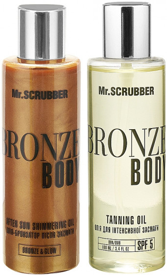 Mr.Scrubber Bronze Body Bronze&Glow After Sun Shimmering Oil - Масло-бронзатор після засмаги - 1