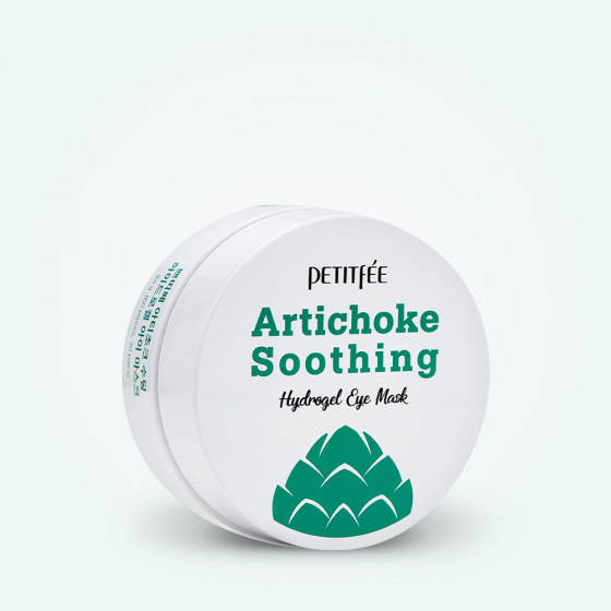 Petitfee & Koelf Artichoke Soothing Eye Mask - Гідрогелеві заспокійливі патчі для шкіри навколо очей з екстрактом артишоку - 4