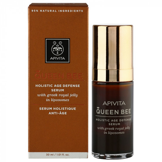 Apivita queen bee holistic age defense serum - Сироватка для комплексного захисту від старіння шкіри - 1