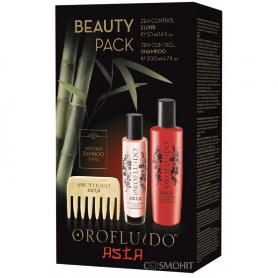 Orofluido Asia Beauty Pack - Подарунковий набір Asia (Шампунь + Еліксир + Гребінь)