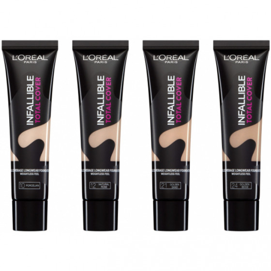 L´oreal Infallible Total Cover Foundation - Тональний крем - 1