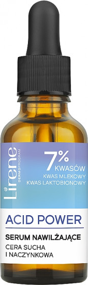 Lirene Acid Power Moisturising 7% Acids Serum - Зволожуюча сироватка для обличчя з кислотами