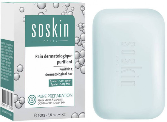 Soskin Purifying Dermatological Bar - Очищувальний дерматологічний засіб