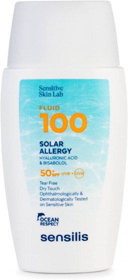 Sensilis Ultrafluido 100 Solar Allergy - Фотозахисний флюїд для фоточутливої ​​та реактивної шкіри