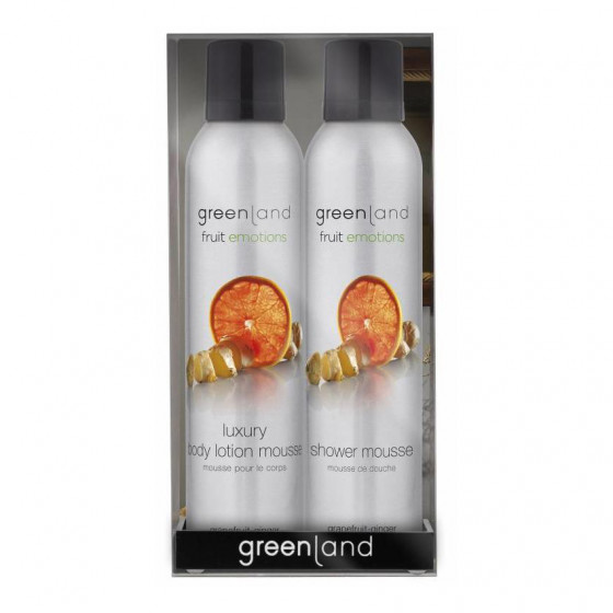 Greenland Gift Pack: Shower & Body Mousse Sensation Grapefruit-Ginger - Набір мусів для тіла Грейпфрут-Імбир