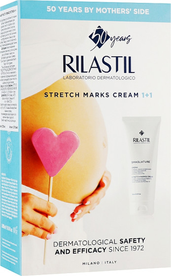 Rilastil Stretch Marks Cream 1+1 - Набір для догляду за шкірою тіла