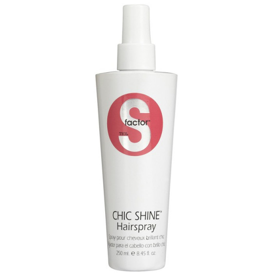 Tigi S-factor Chic Shine Hairspray - Лак для волосся (спрей)