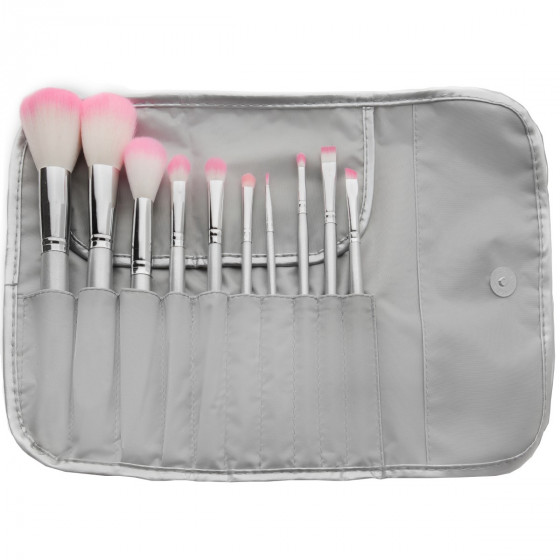 Bellapierre Professional Brush Set Pink - Професійний набір з 10 пензлів для макіяжу - 3