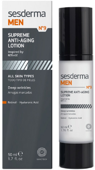 Sesderma Men Supreme Anti-Aging Facial Lotion - Антивіковий відновлюючий лосьйон для чоловіків