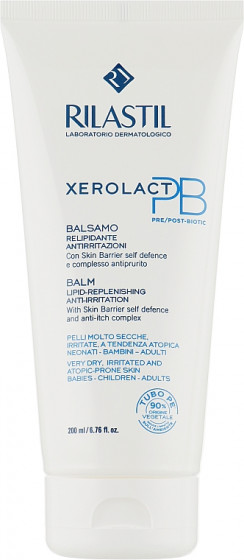 Rilastil Xerolact РВ Balm - Відновлюючий ліпідний бальзам для сухої, чутливої, схильної до атопії та свербежу шкіри обличчя та тіла