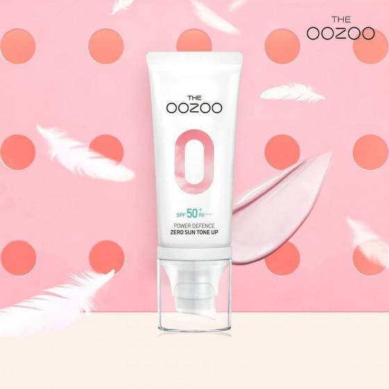 The Oozoo Power Defence Zero Sun Tone-up SPF50 PA++++ - Сонцезахисний крем, що вирівнює тон шкіри обличчя - 4