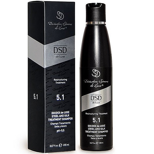 Simone Dixidox DeLuxe Steel and Silk Treatment Shampoo №5.1 - Відновлює шампунь "Сталь і шовк" Діксідокс ДеЛюкс