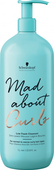 Schwarzkopf Professional Mad About Curls Low Foam Cleanser Shampoo - М'який шампунь для кучерявого волосся