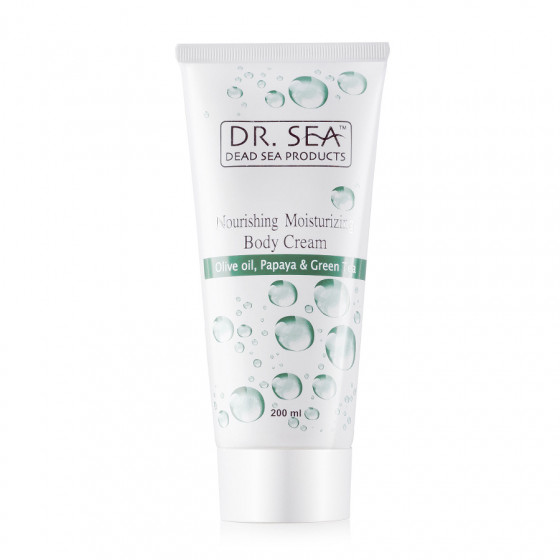 Dr. Sea Body Cream - Поживний і зволожуючий крем для тіла з оліями оливи, папайї та екстрактом зеленого чаю