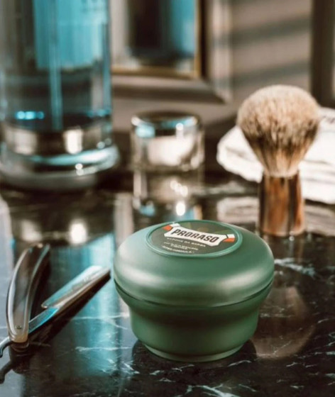 Proraso Green Line Refreshing Shaving Soap - Тонізуюче мило для гоління з маслом евкаліпта та ментолом - 6