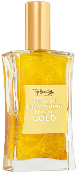 Top Beauty Parfumed Shimmering Body Oil "Gold" - Сухе парфумоване мерехтливе масло для тіла "Золото"