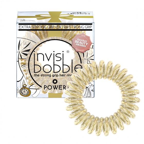 Invisibobble Power Golden Adventure - Гумки для волосся экстра-сильной фіксації