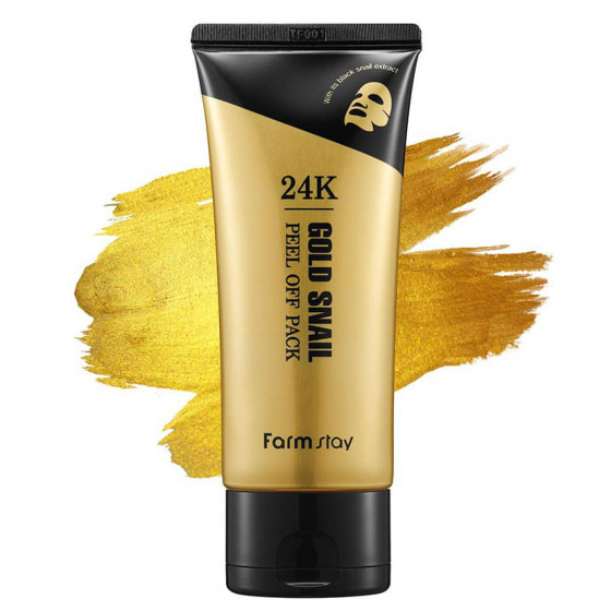 FarmStay 24K Gold Snail Peel Off Pack - Маска-плівка c 24-каратним золотом і муцином равлика - 2