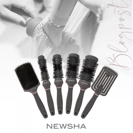 Newsha Paddle Brush - Масажна щітка для волосся - 3