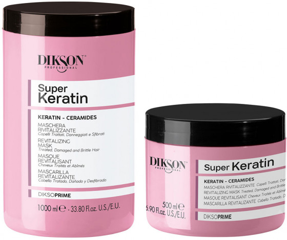 Dikson Dikso Prime Super Keratin Revitalizing Mask - Ревіталізуюча маска для волосся з кератином - 1