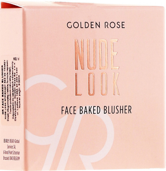 Golden Rose Nude Look Face Baked Blusher - Рум'яна для обличчя - 2