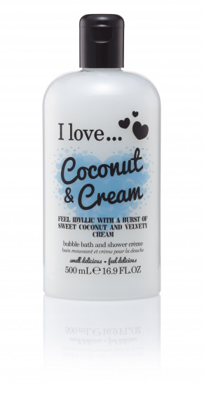 I Love Coconut & Cream Bath & Shower Creme - Крем для ванни і душу "Кокос з вершками"