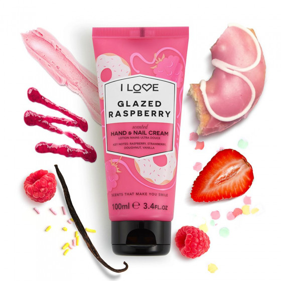 I Love Glazed Raspberry Hand and Nail Cream - Крем для рук "Глазурована малина" - 1