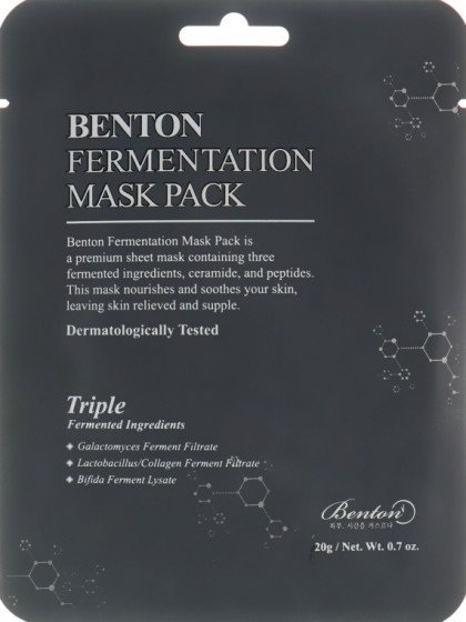 Benton Fermentation Mask Pack - Маска з ферментованими компонентами та пептидами