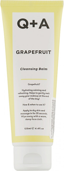 Q+A Grapefruit Cleansing Balm - Очищуючий бальзам для обличчя з грейпфрутом