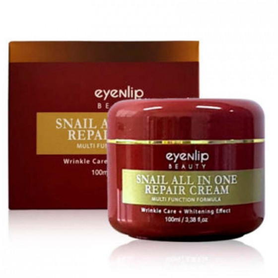 Eyenlip Snail Repair Eye Cream - Відновлюючий крем для очей з равликовим муцином - 1