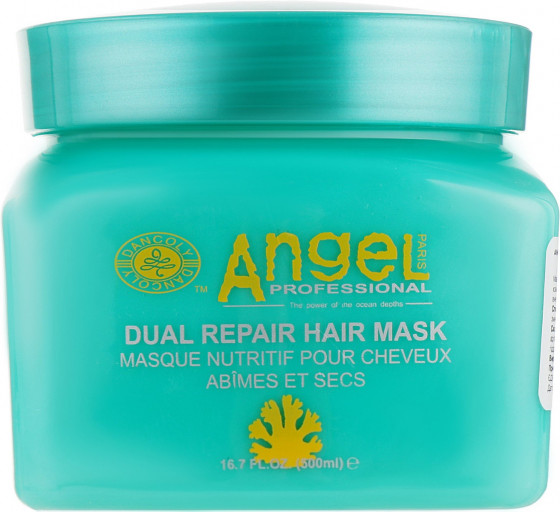 Angel Professional Dual Repair Mask - Маска подвійної дії для відновлення та живлення пошкодженого волосся