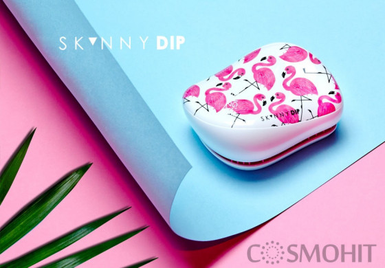 Tangle Teezer Compact Styler Flamingo Skinny Dip White - Щітка для волосся - 1