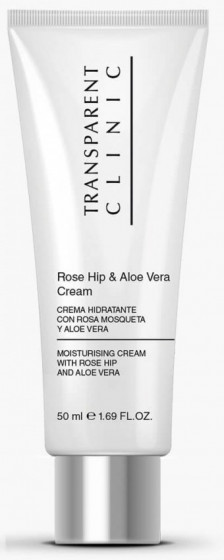 Transparent Clinic Rose Hip & Aloe Vera Cream - Зволожуючий крем для обличчя з шипшиною та алое вера