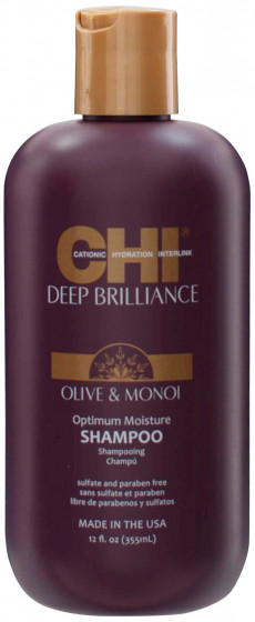 CHI Deep Brilliance Olive & Monoi Optimum Moisture Shampoo - Зволожуючий шампунь