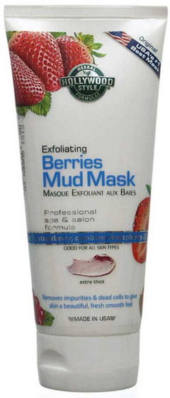 Hollywood Style Exfoliating Berries Mud Mask - Відлущує грязьова маска з ягодами
