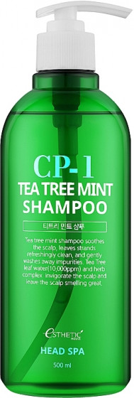 Esthetic House CP-1 Tea Tree Mint Shampoo - Заспокійливий шампунь з екстрактами м'яти та чайного дерева